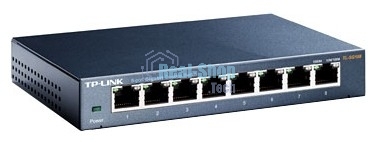Коммутатор TP-Link SMB TL-SG108 8-port Desktop Gigabit Switch, 8 10/100/1000M RJ45 ports,metal case