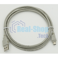Кабель USB2.0 AM/miniBm 1.8м USB/miniUSB 1.8m, серый