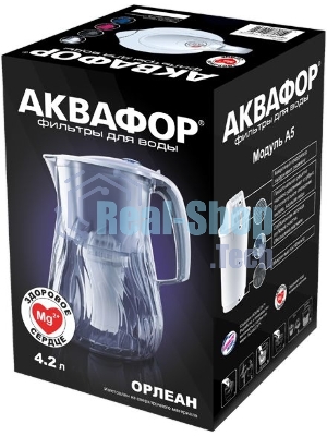 Фильтр-кувшин Аквафор ОРЛЕАН (А7)модель Р140А7FM (белый)