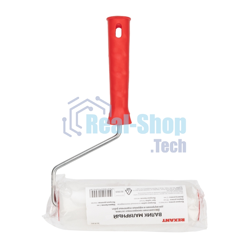 Валик Rexant вспененный пенополиуретан, ширина ролика 180 мм, Ø 42 мм, бюгель 6 мм