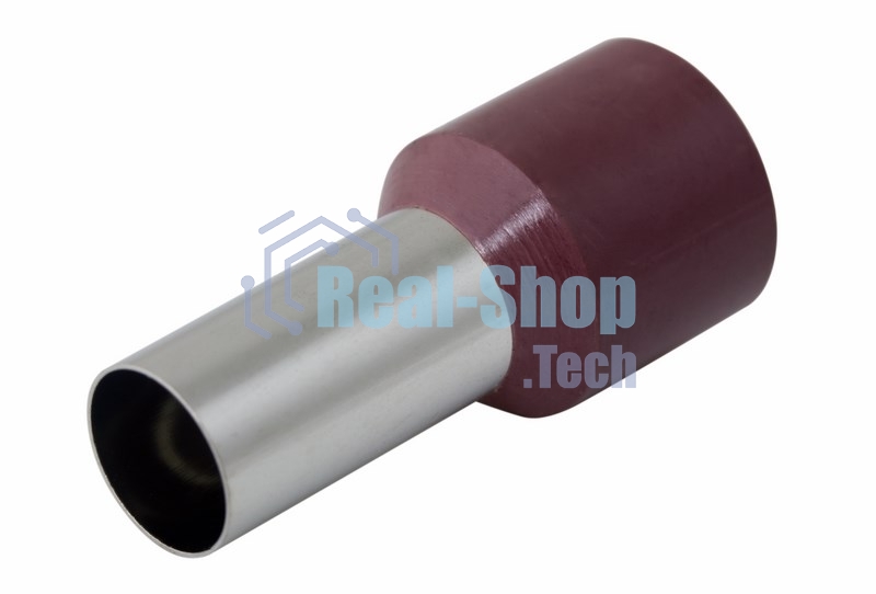 Наконечник штыревой втулочный изолированный Rexant F-16 мм 35 мм² (НШВи 35-16) красный