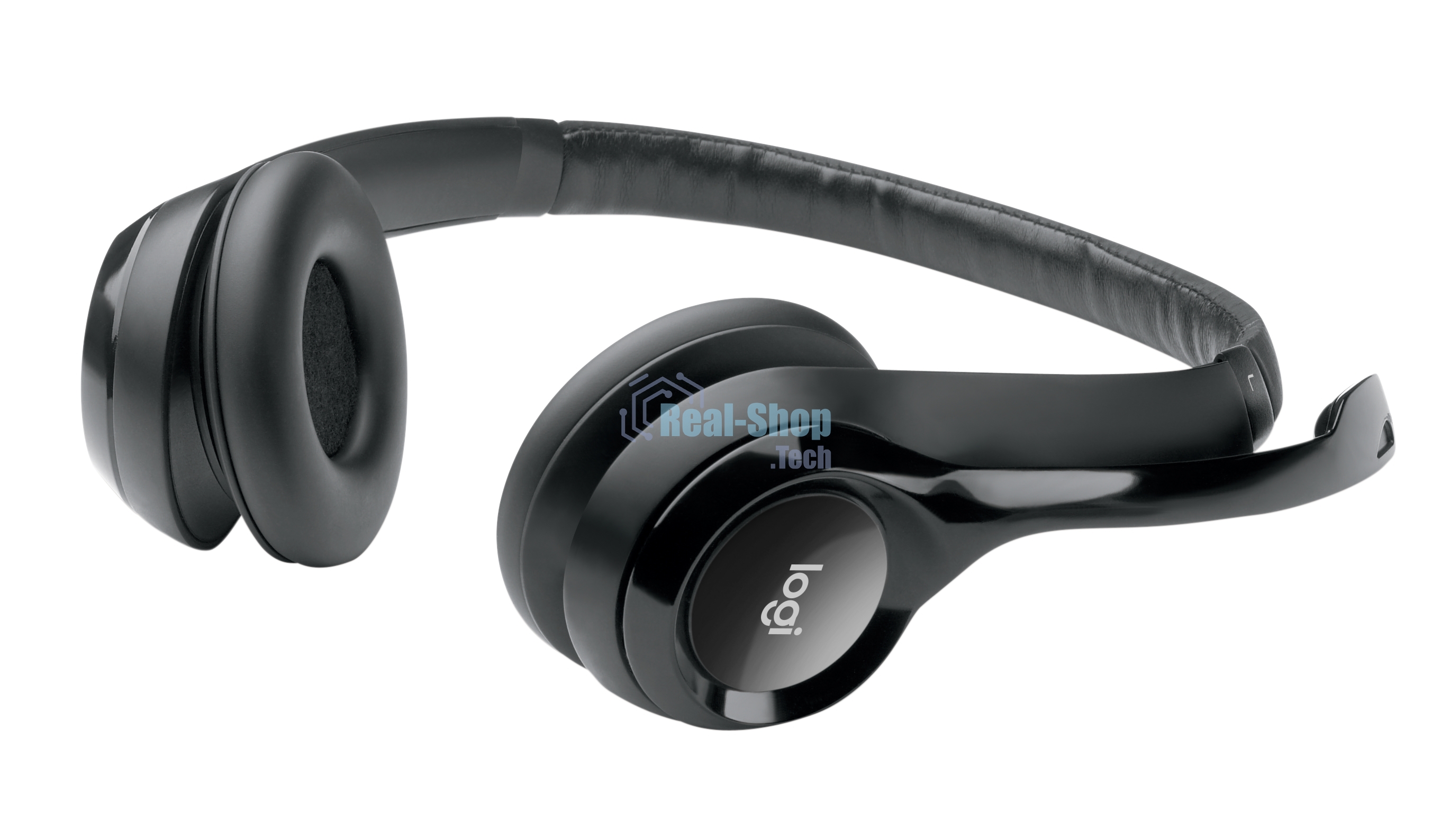 Гарнитура проводная Logitech Headset Logitech H390 USB черный