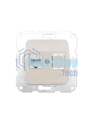 Розетка компьютерная Kranz DEA RJ45 с/у мех. бежевый