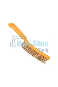 Щетка по металлу Kranz с пластиковой ручкой 4 ряд. 260 мм