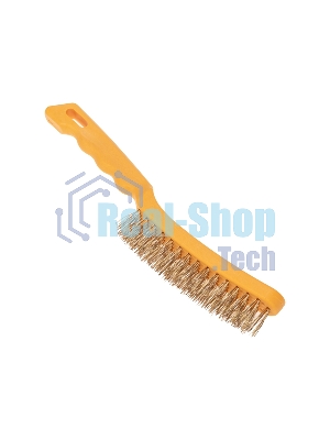 Щетка по металлу Kranz с пластиковой ручкой 4 ряд. 260 мм