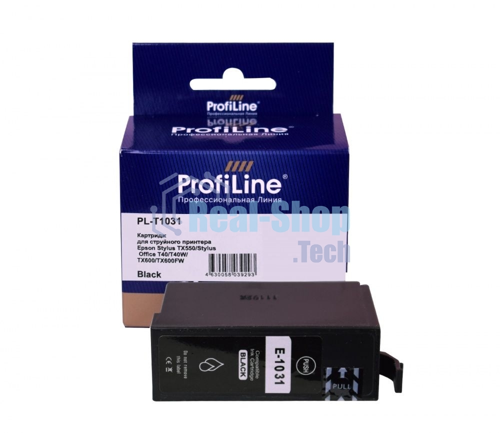 Картридж струйный ProfiLine PL-T1031 для принтеров Epson Stylus TX550/Stylus Office T40/T40W/TX600/TX600FW с чернилами Black 25,9 мл