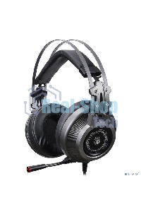 Гарнитура проводная с микрофоном A4Tech Bloody J527 серый 2м мониторные USB оголовье (J527)