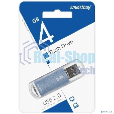 Флешка USB Smartbuy V-Cut Blue (SB4GbVC-B), 4Gb, USB 2.0, R/W 25/15, голубой