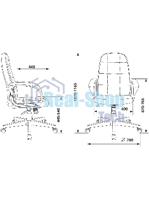 Кресло Бюрократ CH 002 3C1 серый, ткань