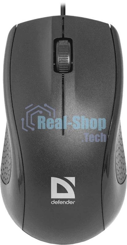 Мышь проводная Defender Optimum MB-160 черный, 1000 dpi, USB, кнопки - 3