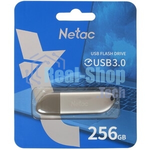 Флешка USB Netac U352 (NT03U352N-256G-32PN), 256Gb, USB 3.0, R/W 110/50, серебристый