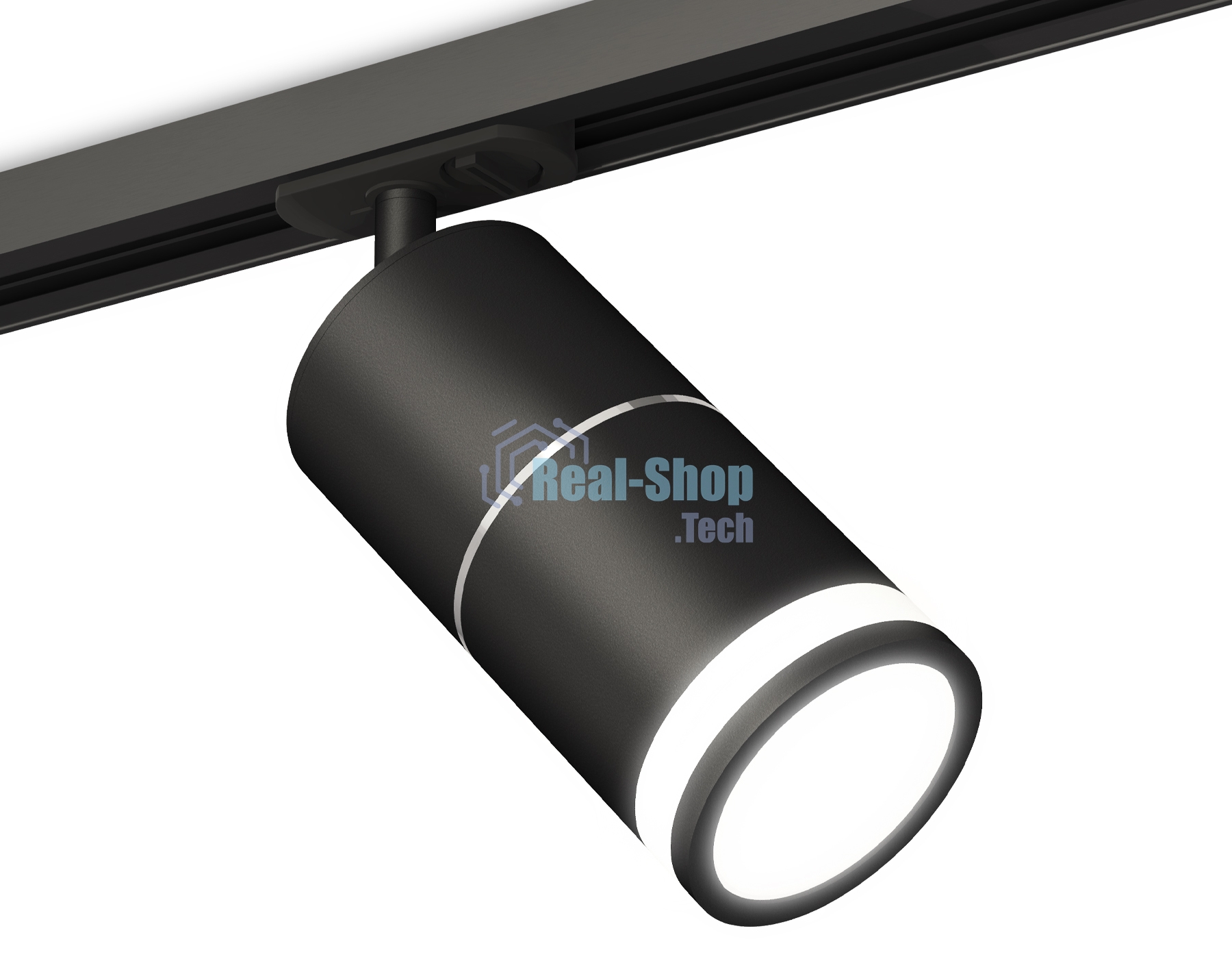 Светильник Ambrella light XT7402012 SBK/PSL/FR черный песок/серебро полированное/белый матовый MR16 GU5.3