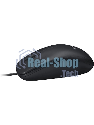 Мышь проводная Logitech M100/100R DARK/GREY (темно-серая/черная), 1000 dpi, USB, кнопки - 3