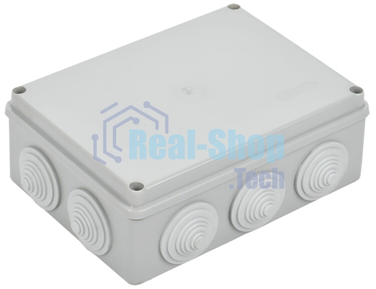 Коробка распаячная ОП 190х140х70 IP55 КМ41244 RAL7035 (10 гермовводов) IEK UKO11-190-140-070-K41-55