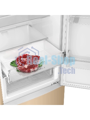 Холодильник Haier CEF536CGG золотистый двухкамерный 240/105 л морозилка снизу, No Frost