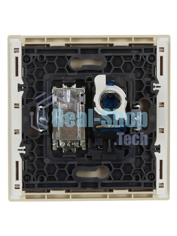 Розетка двойная TV+RJ45 кат.6 FP437 IEK FORTE&PIANO Ваниль