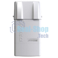 Точка доступа MikroTik RB912UAG-5HPnD-OUT BaseBox 5 (RouterBOARD 912UAG with 600Mhz Atheros CPU, 64MB RAM, 1xGigabit LAN, USB, miniPCIe, built-in 5Ghz 802.11a/n 2x2 two chain wireless with two RP-SMA connectors, Ro