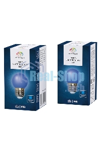 Лампа светодиодная Neon-night d-45 3 LED 1Вт шар E27 25лм 220В синий