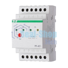 Переключатель фаз PF-431 (с приоритетной фазой; монтаж на DIN-рейке 35мм 3х400/230+N 3х16А IP20) F&F EA04.005.001