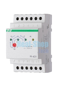 Переключатель фаз PF-431 (с приоритетной фазой; монтаж на DIN-рейке 35мм 3х400/230+N 3х16А IP20) F&F EA04.005.001