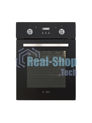 Духовой шкаф LEX EDP 4571 BLобъем 55л, LED таймер, 7 функций, встраиваемый