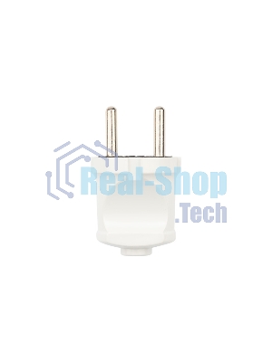 Вилка прямая Rexant без з/к 6А белая