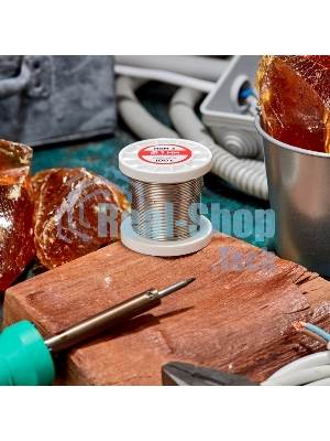 Припой Rexant ПОМ-3, 100г, Ø1мм, (олово 97%, медь 3%), бессвинцовый, ГОСТ 21931-76, катушка