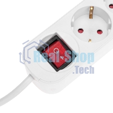 Удлинитель Rexant STANDARD 3 гнезда, 3 м, 3х1,0 мм², с/з, с выключателем, 2 USB, белый