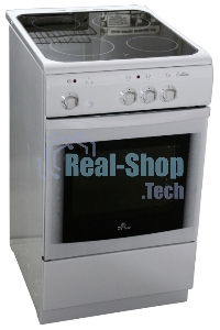 Электрическая плита De Luxe 506003.04ЭС белый, конфорок - 3 шт, духовка - 60 л, 87 см x 50 см x 60 см