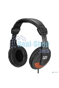 Гарнитура проводная полноразмерная с микрофоном (гарнитура) ExeGate Office HS-130S (2x3.5мм, динамик 40мм, 20-20000Гц, длина кабеля 2.2м, регулировка громкости)