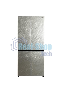 Холодильник Бирюса CD 496 TGG текстурированное бежевое стекло трехкамерный 334/162л морозилка снизу, No Frost, Side by Side