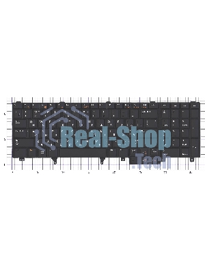 Клавиатура для ноутбука Dell Latitude E6520 E6530 E6540 черная с подсветкой