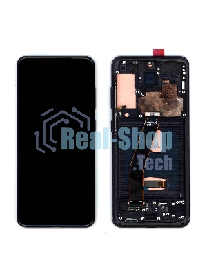 Дисплей для Samsung Galaxy S20 SM-G980F черный с рамкой