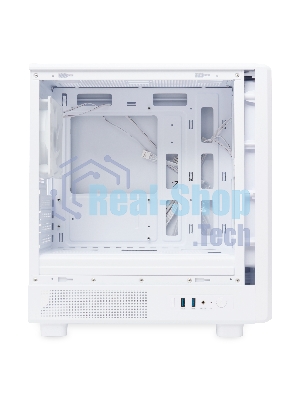 Компьютерный корпус HSPD M310, Mesh Mini-tower, белый, TG, 0.4 SPCC, 3x120мм ARGb mATX, mITX 180/280/160мм 1x2.5