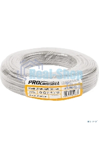 Кабель UTP PROconnect 4PR 24AWG, CCA, cat.5e, PVC, серый, бухта 50 м
