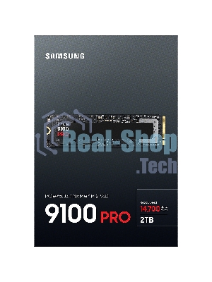 Накопитель SSD 2Tb Samsung 9100 PRO, M.2, PCI-E 5.0 x4, TLC 3D NAND R/W - 14800/13400 Mb/s