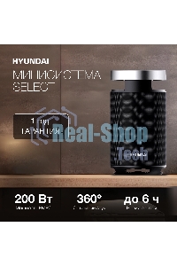 Минисистема Hyundai H-MC1241 черный 100Вт BT