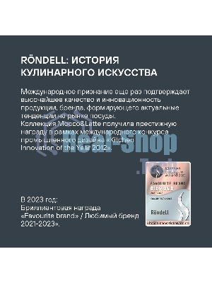 Сковорода Rondell Modern RDA-1721, 26 см, без крышки, черный
