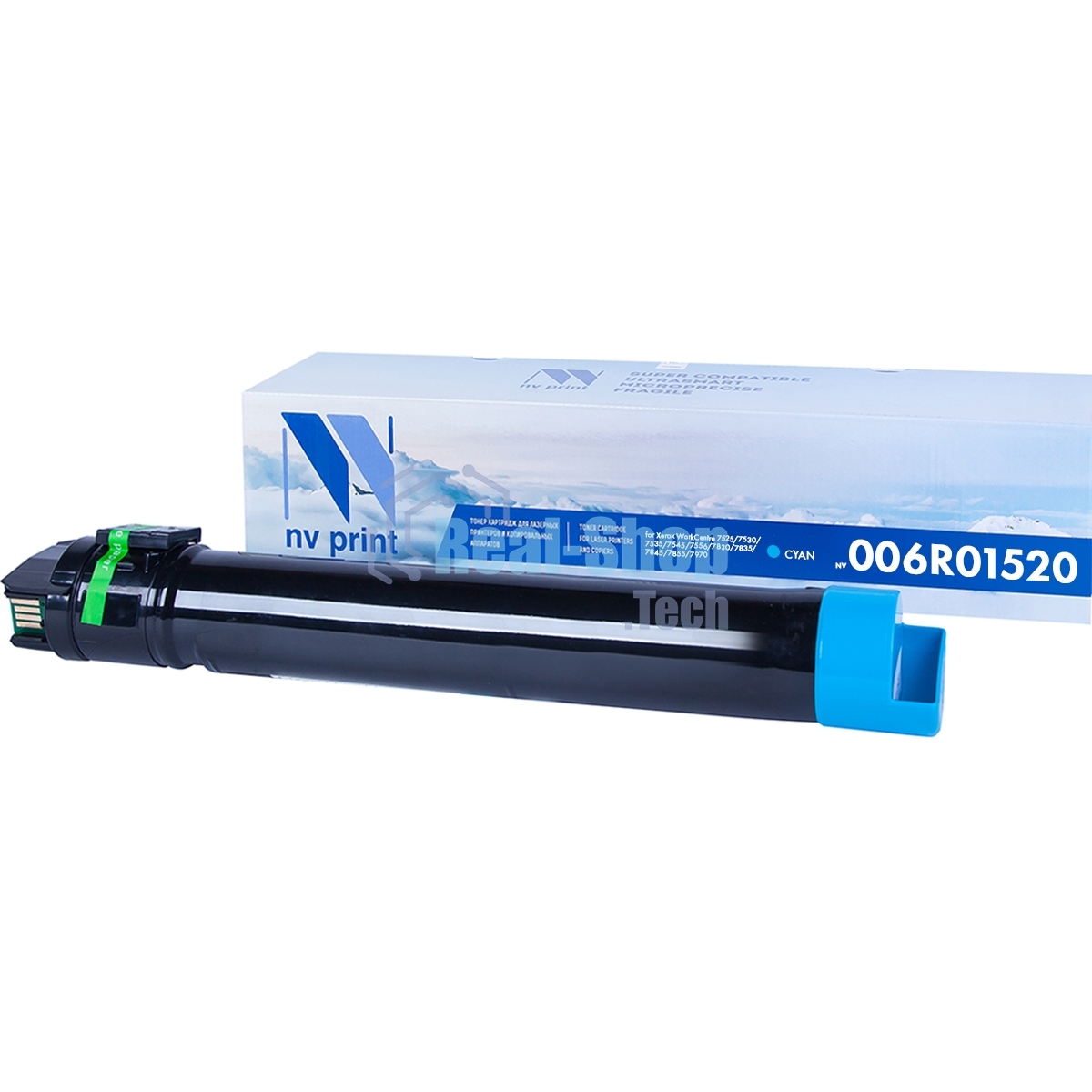 Картридж лазерный NVPrint совместимый Xerox 006R01520 Cyan для WorkCentre 7525/7530/7535/7545/7556/7830/7835/7845/7855/7970 (15000k)