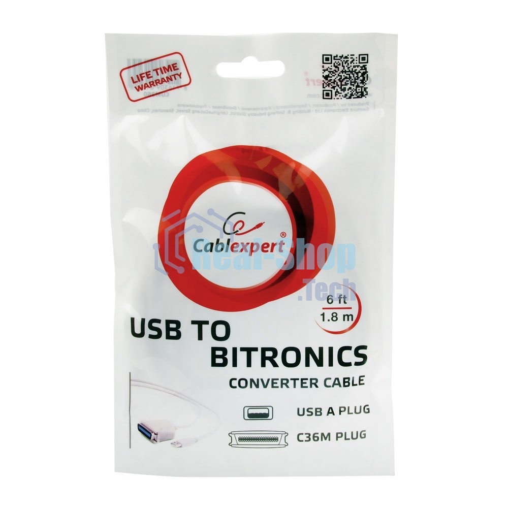 Переходник Gembird Конвертер Bitronics ->USB порт CUM-360, C36M/USBAM, 1.8м, блистер CUM-360