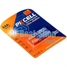 Щелочной/алкалиновый элемент питания PKCELL LR03-2B тип - AAА 2 шт в блистере