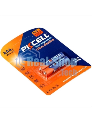 Щелочной/алкалиновый элемент питания PKCELL LR03-2B тип - AAА 2 шт в блистере