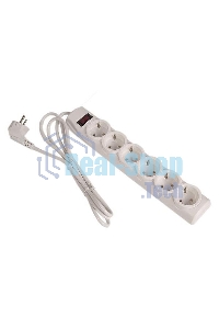 Сетевой фильтр Defender DFS 151 1,8 м, белый, 6 розеток