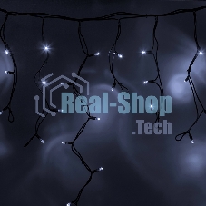 Гирлянда Neon-night Айсикл (бахрома) светодиодный, 3,2 х 0,6 м, черный провод каучук, 230 В, диоды белые, 88 LED