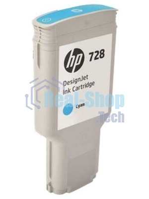 Картридж струйный HP F9K17A (HP 728) для DesignJet T730, T830. Голубой. 300 мл.