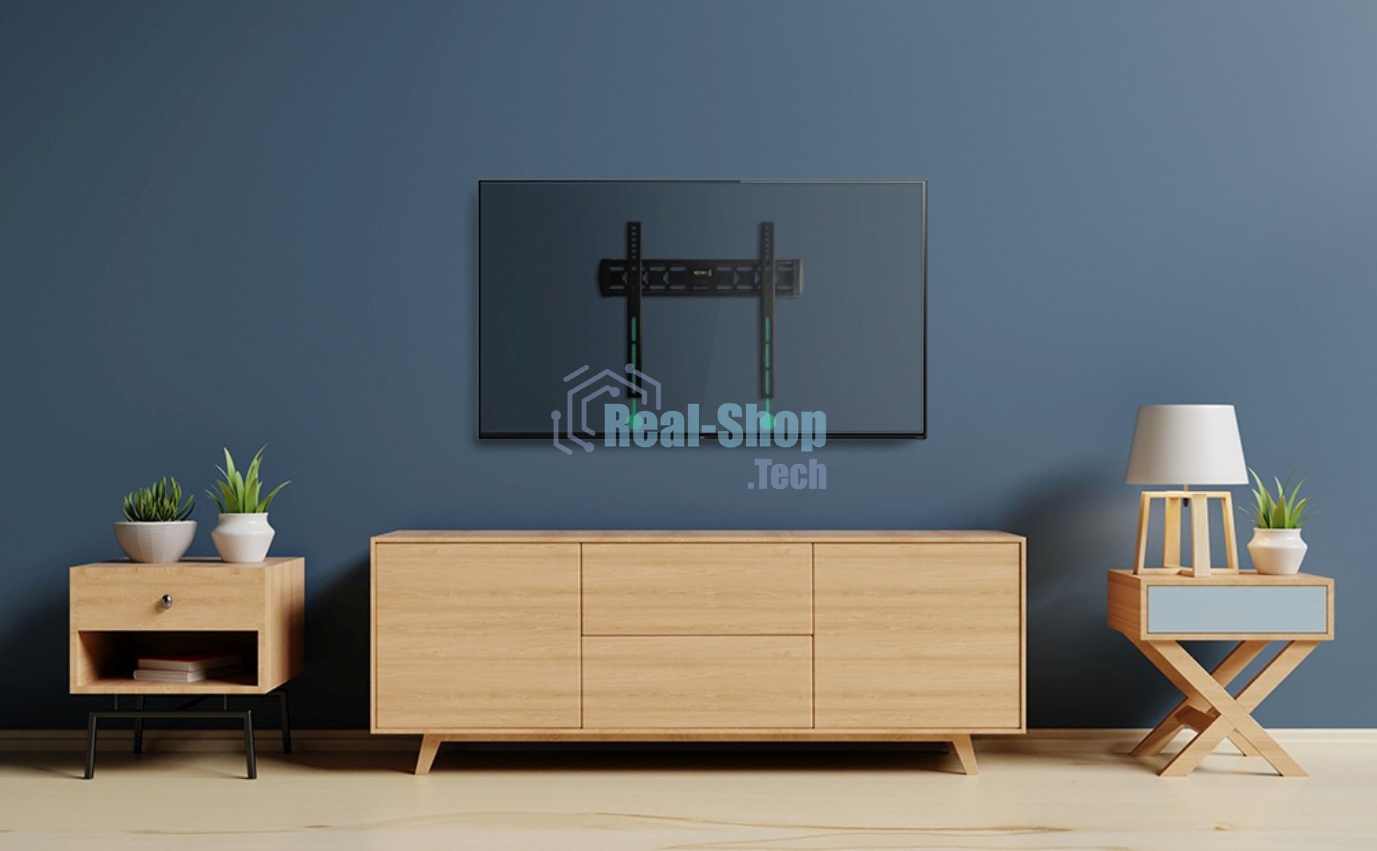 Кронштейн ONKRON FM5/32-55'' макс 400x400 наклон 0º от стены: 29мм макс вес 56,8кг