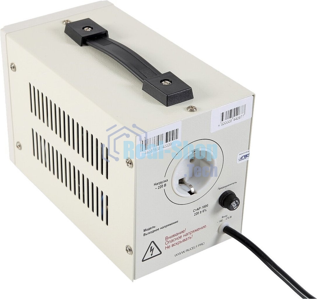 Стабилизатор напряжения Rucelf СтАР-1000 1кВА однофазный белый