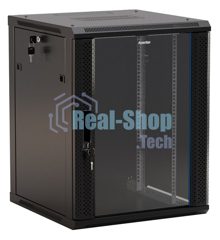 Монтажный шкаф Hyperline TWB-0945-GP-RAL9004 Шкаф настенный 19-дюймовый (19