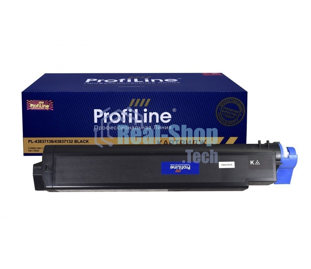 Картридж ProfiLine PL-43837136/43837132 для принтеров Oki C9655 черный 22500 копий