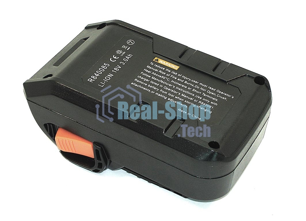 Аккумулятор для AEG/RIDGID (130383019, R84008, R840083, R840084, R840085)3.0Ah 18V LI-ion